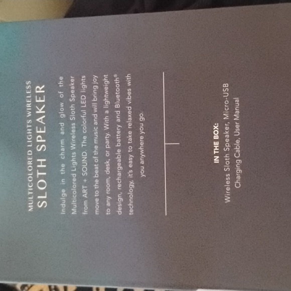 NEW SLOTH BLUETOOTH SPEAKER - Picture 5 of 6